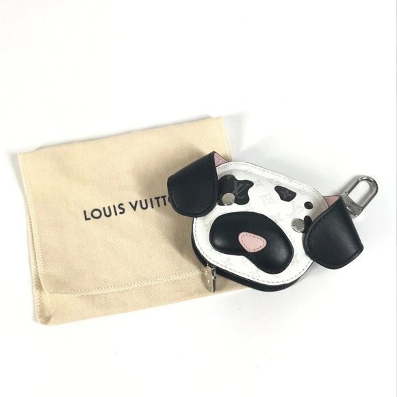 LOUIS VUITTON M02273 Monogram LV Dog Bag Charm Pouch Key Holder coin purse - Picture 10 of 14